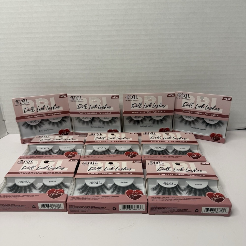 Ardell Doll Look Lashes Smize 10 Pack False Eyelashes 36713 Full Curls Black